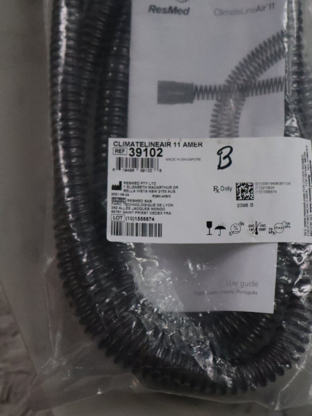 Brand New RESMED Hose Climateline Air 11 Model 39102 B